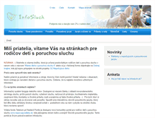 Tablet Screenshot of infosluch.sk